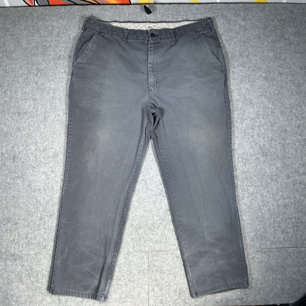 Bulwark FR Pants Mens 42 Grey Flame Resistant Workwear Utility Chino CAT2